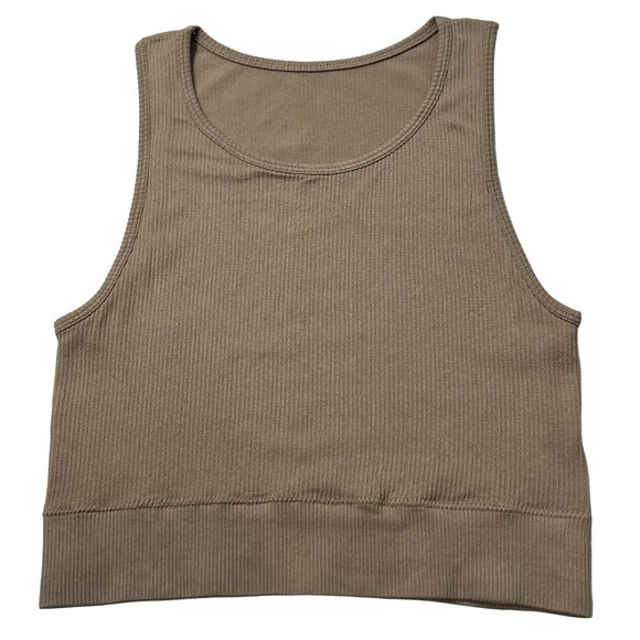 SKIMS Stretch Rib High‎ Neck Bralette NEW Desert 2X/3X - Picture 2 of 11